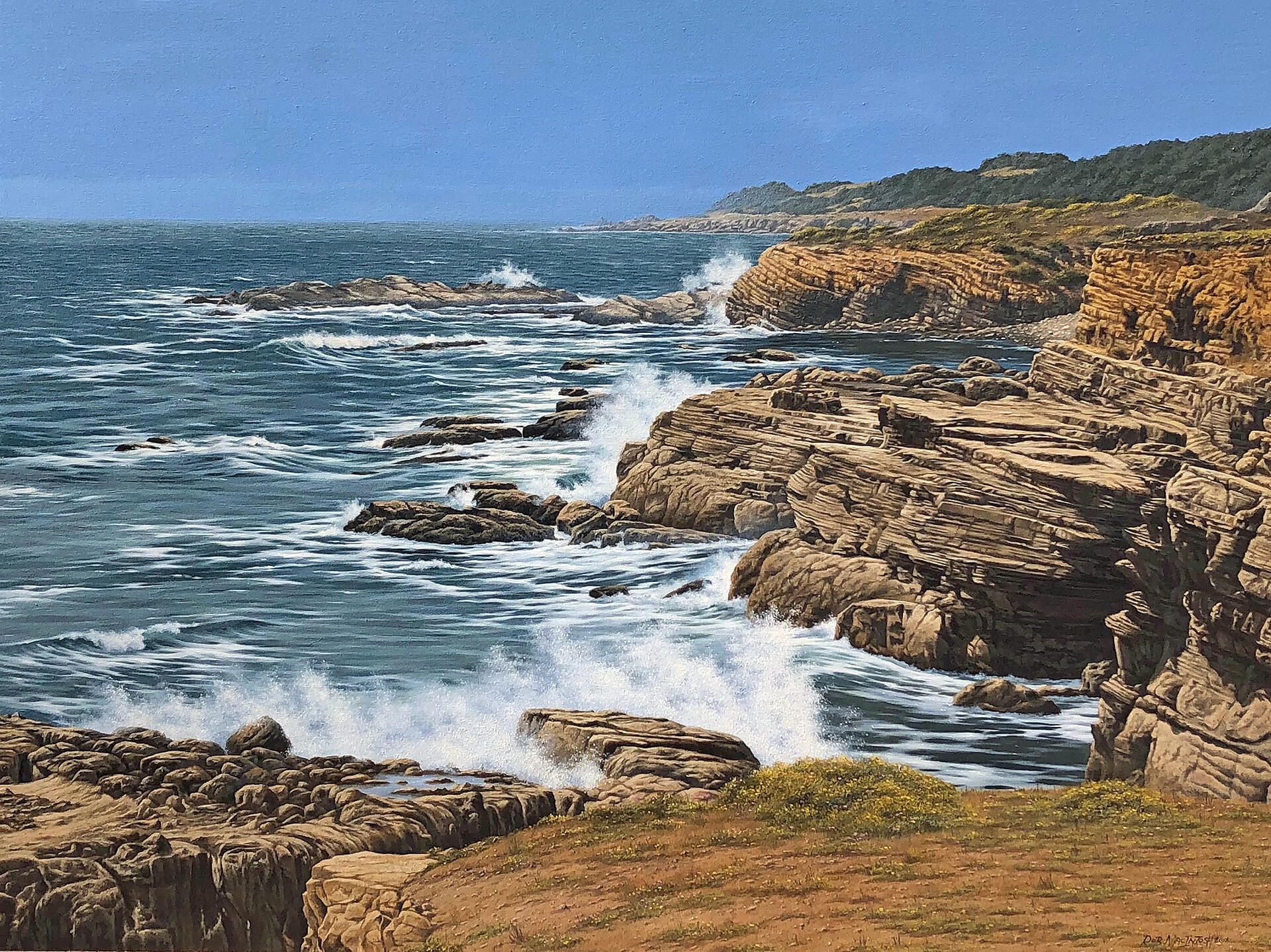 Photorealistic painting of Saltpoint